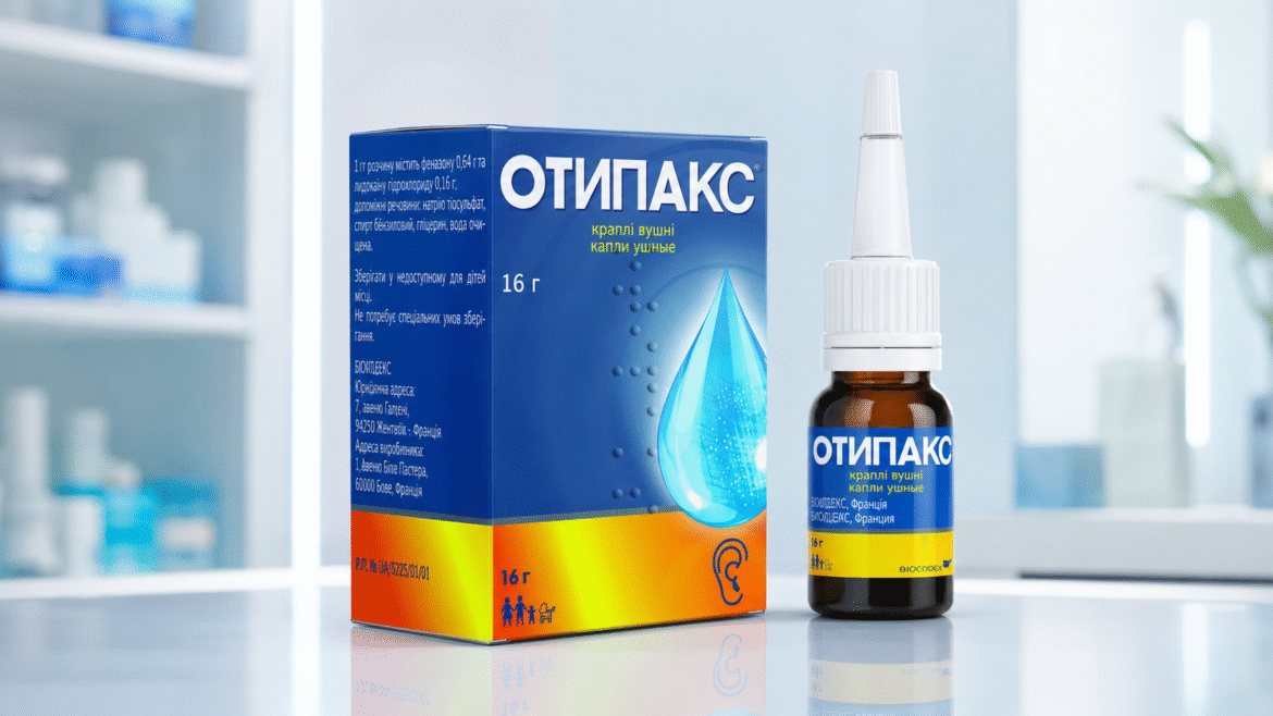 Краплі та ліки для лікування отиту у дітей